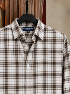 White & Black Check Shirt