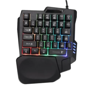 Single Hand RGB Gaming Keyboard