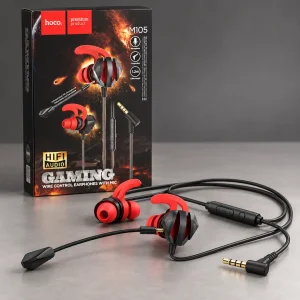Hoco M105 Sharp, wired gaming earphones with mic Original Base