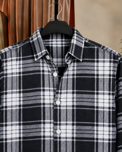 Black & White Check Shirt. 𝗚𝗮𝗿𝗺𝗲𝗻𝘁 𝗖𝗼𝘁𝘁𝗼𝗻