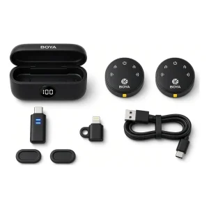 BOYA BY-MW6 Wireless Lavalier Microphone – Dual Transmitter (original verient)