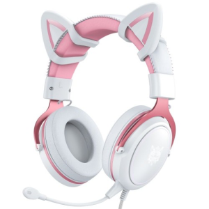 ONIKUMA X10 Pink Cat Ear Gaming Headset